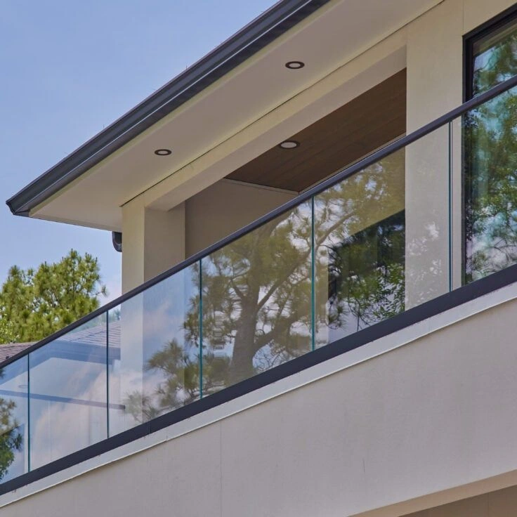 High wind-load structural glass terrace railing and balcony enclosure in Islamabad
